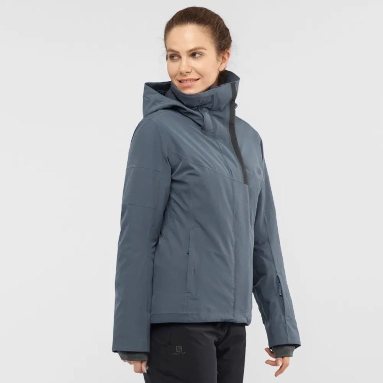 Navy Salomon Speed Women\'s Insulated Jackets | PH 59216L